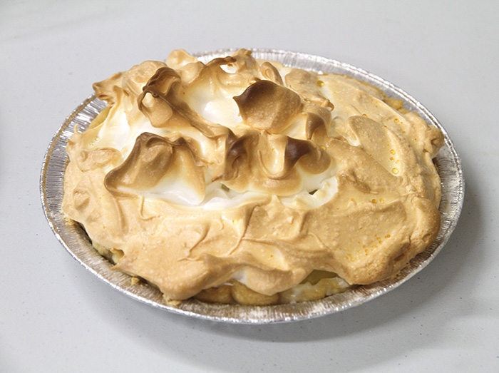 One of the lemon meringue pies from the Fleming Pie Auction back in 2019.<br />